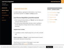 Tablet Screenshot of lisztferencrepuloter.com